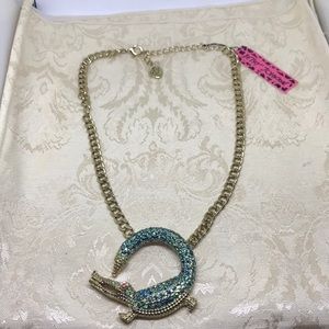 Betsey Johnson Alligator Necklace NEW